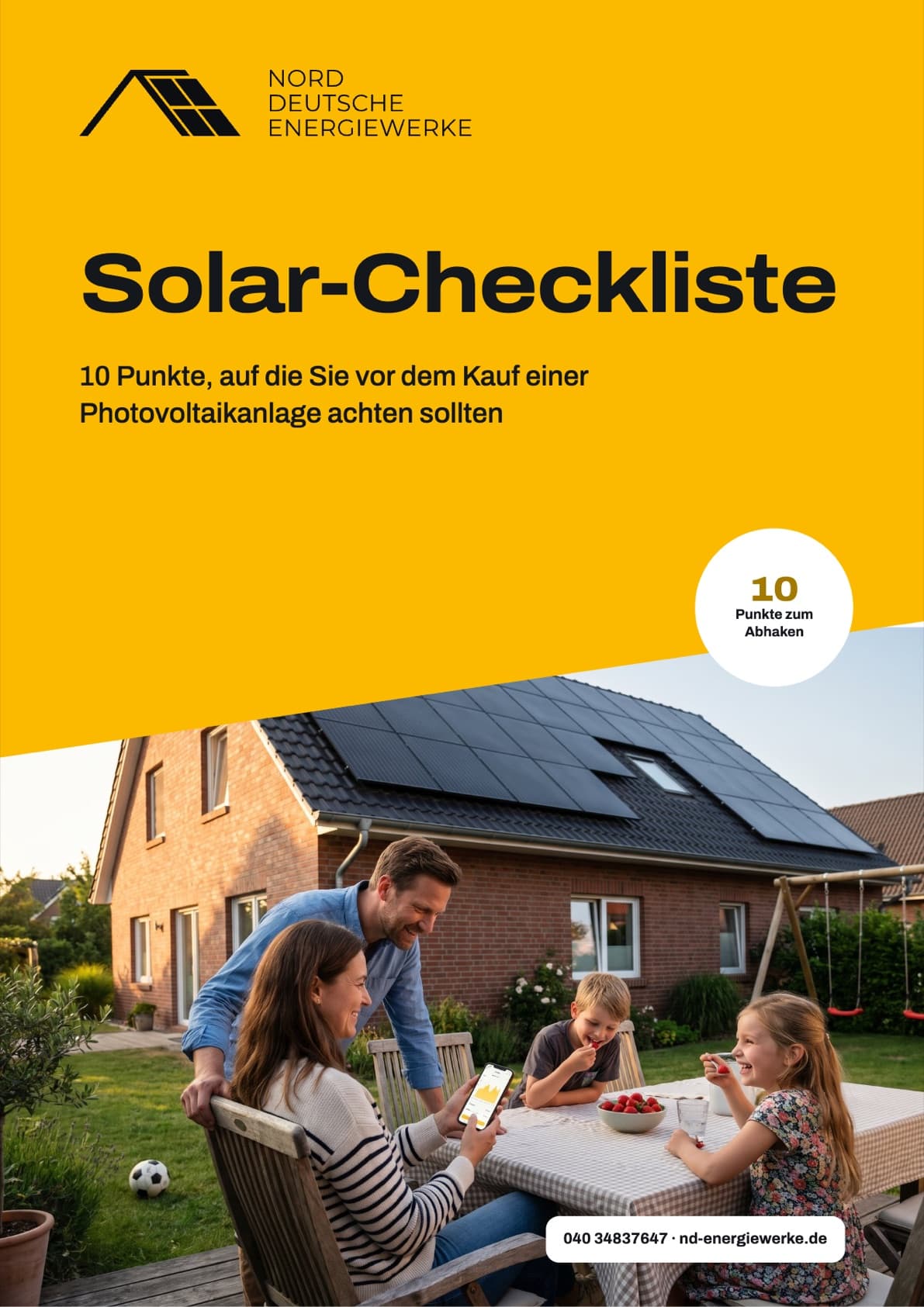 Titelblatt der Solar-Checkliste